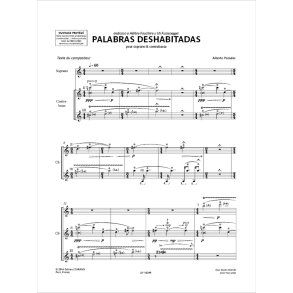 Palabras deshabitadas : pour soprano & contrebasse